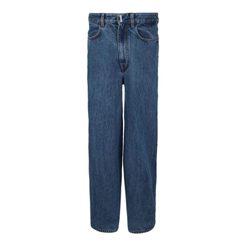 Givenchy Low Crotch Wide-Leg Jeans Blue Mens